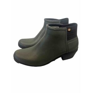 BOGS Womens 10 Sage Green Slip On Waterproof Rain - Winter Boots